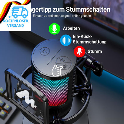 MAONO Gaming Mikrofon PC, Geräuschunterd