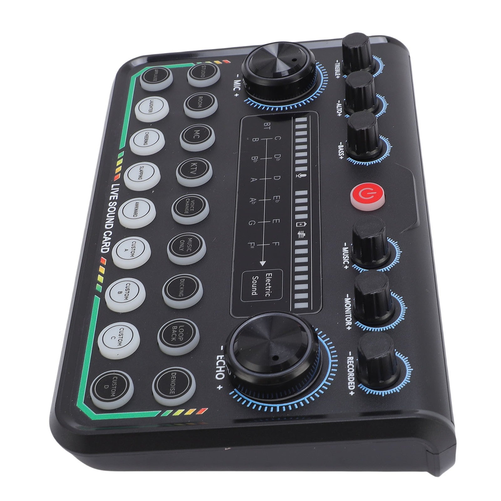 Condenser Mic Live Sound Card Kit Podcast Microfon Bundle ABS Für Das Rundfunk