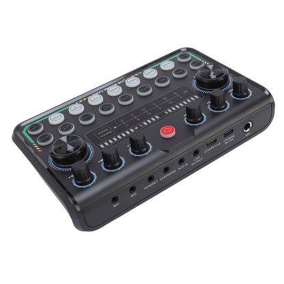 Condenser Mic Live Sound Card Kit Podcast Microfon Bundle ABS Für Das Rundfunk