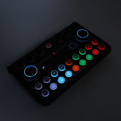 Condenser Mic Live Sound Card Kit Podcast Microfon Bundle ABS Für Das Rundfunk