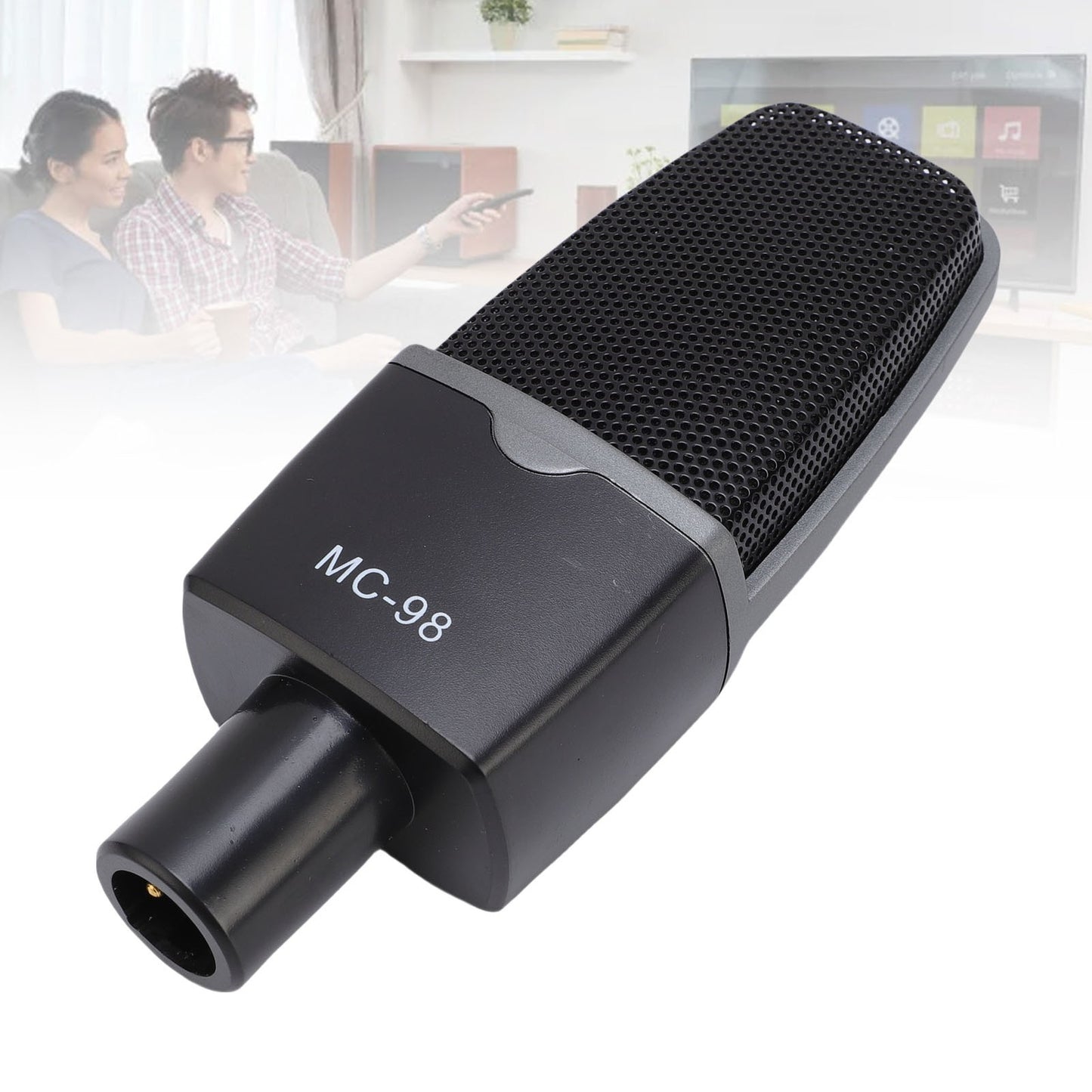 Condenser Mic Live Sound Card Kit Podcast Microfon Bundle ABS Für Das Rundfunk