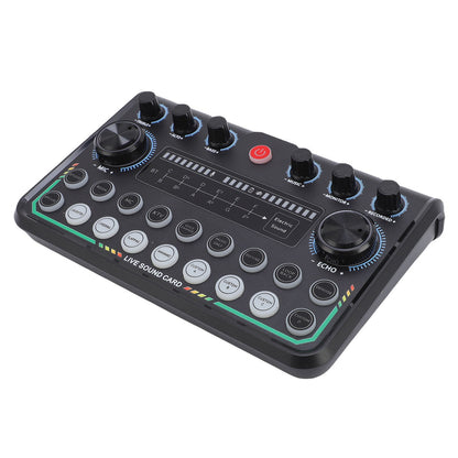 Condenser Mic Live Sound Card Kit Podcast Microfon Bundle ABS Für Das Rundfunk